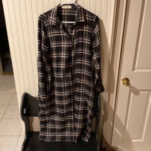 Long sleeve shirt dress
